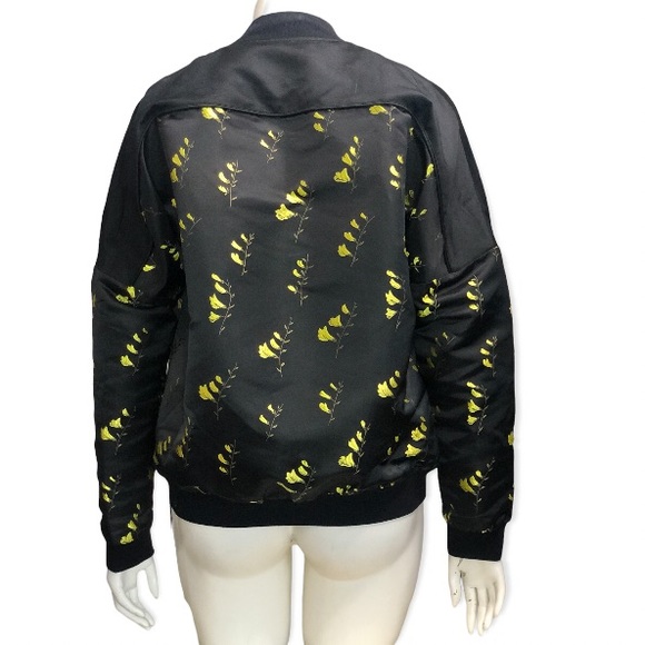 Titika Floral Embroidered Satin Bomber - Picture 5 of 16